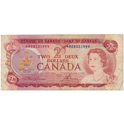 $2.00. 1974 Issue. BC-47aA. Lawson-Bouey. No. *RD8531999. PCGS graded Fine-12. Minor small edge spli