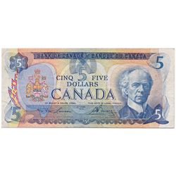 $5.00. 1979 Issue. BC-53aT. Lawson-Bouey. No. 33000034256. PMG graded Very Fine-25. A rare Test note