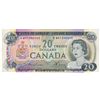 Image 1 : $20.00. 1969 Issue. BC-50bA. Lawson-Bouey. No. *WV1240545. CCCS graded Extra Fine-45. Pin holes.