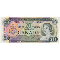 $20.00. 1969 Issue. BC-50bA. Lawson-Bouey. No. *YA2436474. CCCS graded AU-58.