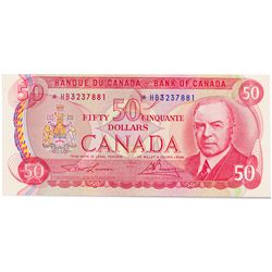 $50.00. 1975 Issue. BC-51aA. No. *HB3237881. Lawson- Bouey. PCGS graded AU-55.