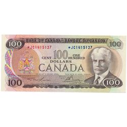 $100.00. 1975 Issue. BC-52aA. No. *JC1415127. Lawson- Bouey. PCGS graded AU-53. PPQ.