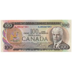 $100.00. 1975 Issue. BC-52a-i. No. AJB5267241. Lawson- Bouey. CCCS graded Choice Unc-64.