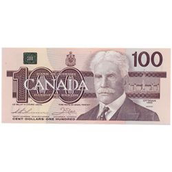 $100.00. 1988 Issue. BC-60a. No. AJR1970449. Thiessen- Crow. H.B.P. CCCS graded Unc-66.