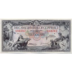 THE CANADIAN BANK OF COMMERCE. $10.00. Jan. 2, 1935. CH-75-18-08. Arscott, right. Type Two signature