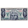 Image 1 : BANQUE CANADIENNE NATIONALE. $5.00. Jan. 2, 1935. CH-85-14-02. No. 452885/A. Unc.