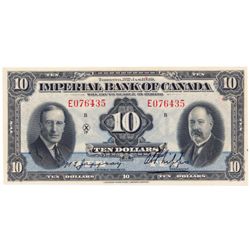 IMPERIAL BANK OF CANADA. $10.00. Jan. 3, 1939. CH-375-24-04. No. E076435/B. PCGS graded Ch. AU-58. T