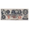 Image 1 : THE INTERNATIONAL BANK OF CANADA. $2.00. Sept. 15, 1858. CH-380-10-10-12a. Fitch signature. Large bl