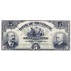 Image 1 : THE BANK OF MONTREAL. $5.00. Jan. 3, 1904. CH-505-48-02P. A full colour Face Proof on thin paper, on