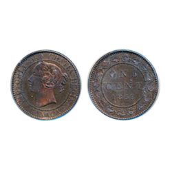 1859. Double-Punched, Narrow 9#2. Also identified as the ‘9 over 9’ variety. PCGS graded SPECIMEN-65