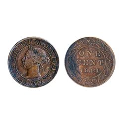 1891. Small Date, Small Leaves. Obverse port. #3. ICCS Very Fine-30.