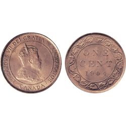 1904. ICCS Mint State-65. Red. 80% evenly distributed red iridescent lustre.