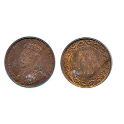 1920. Large. PCGS graded Mint State-65. Red-Brown. 5% remaining lustre.