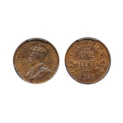 1926. PCGS graded Mint State-63. Red-Brown. 60% red lustre. A high end example.