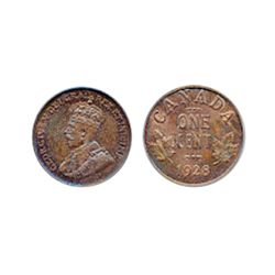 1928. PCGS graded Mint State-65. Red-Brown. 10% red lustre.