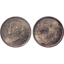 1871. ICCS Mint State-65. Light golden toning. Boldly struck with powerful lustre and elegant eye ap