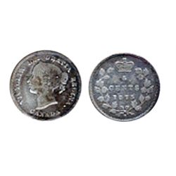 1875-H. Large Date. VG-8. Medium toning.