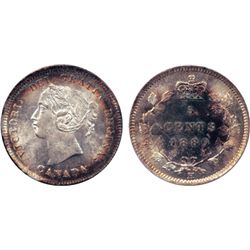 1880-H. Obverse port. #2. ICCS Mint State-65. Brilliant and frosty obverse, with light peripheral to