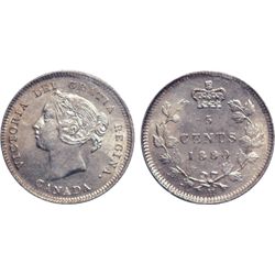 1880-H. Obverse port. #3. ICCS Mint State-64. Brilliant and lustrous, with hints of golden toning.