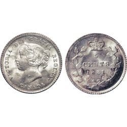 1881-H. ICCS Mint State-65. Fully brilliant and lustrous. An outstanding gem!.