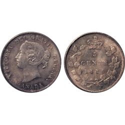 1886. Small 6. PCGS graded Mint State-66. Frosty luster with bold design details beneath beautiful r