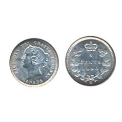 1890-H. ICCS Mint State-64. Fully brilliant and fully lustrous.