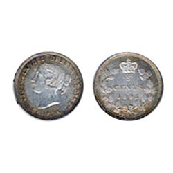 1891. Obverse port. #5. ICCS Mint State-63. Excellent strike. Lightly toned at the edges.