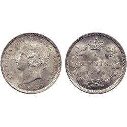 1894. ICCS Mint State-64. Fully lustrous and brilliant. A choice example of one of the ‘key’ dates o