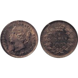 1898. ICCS Mint State-64. Medium heavy green-blue toning, with luster underneath. A high end example