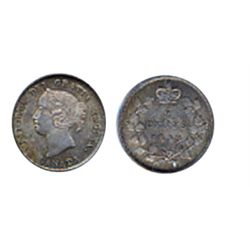 1898. PCGS graded Mint State-64. A near Gem piece, with attractive toning in autumn shades.