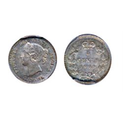 1900. Oval O. PCGS graded Mint State-64. Gem rim toning.