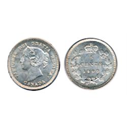 1900. Oval O. ICCS Mint State-64. Brilliant and frosty.