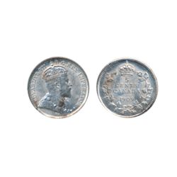 1909. Round Leaves. ICCS Mint State-60. Brilliant and lustrous.