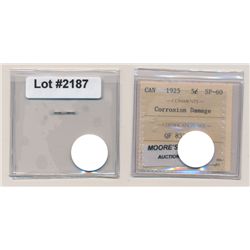 1925. ICCS SPECIMEN-60. Minor corrosion. A rare specimen issue.