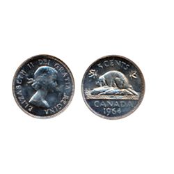 1964. Extra Water Line. PCGS graded Mint State-64. A third example.