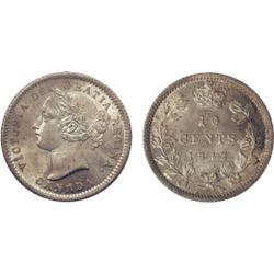 1872-H. ICCS Mint State-64. A lustrous example with just a hint of gold shade. Otherwise fully brill