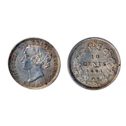 1891. 21 Leaves. ICCS Mint State-60. Medium heavy toning.