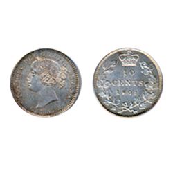 1901. PCGS graded Mint State-63. A well struck example, with a brilliant reverse and lightly toned o