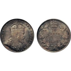 1907. PCGS graded Mint State-65. Great fields, good strike, excellent medium heavy iridescent toning