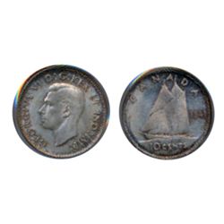 1941. PCGS graded Mint State-63. Light to medium heavy iridescent toning.