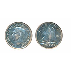 1947. PCGS graded SPECIMEN-65. Traces of light golden toning. A Gem Specimen.