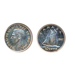 1947. PCGS graded SPECIMEN-65. Traces of light golden toning. Another Gem Specimen.