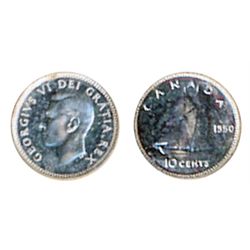 1950. ICCS SPECIMEN-65. A brilliant Specimen. The coin has a cameo contrast, although not mentioned