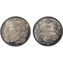 1871. PCGS graded Mint State-65. Intense tones with excellent strike with clean fields and nice surf