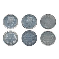 1872-H, 1901, 1902-H. All Very Fine-20 or better. All with minor problems.