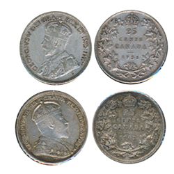 1902. 1936. Lot of two (2) coins, both About Extra Fine.