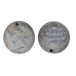 1894. ICCS Very Fine-20. A key date of the Victorian series. A few marks on the neck and obverse fie