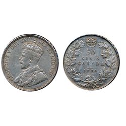 1914. About Extra Fine, with light golden toning.