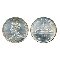 1935. ICCS Mint State-65. A brilliant example, with touches of light gold toning.