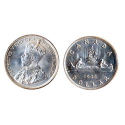 1936. ICCS Mint State-65. A fully brilliant, lustrous Gem silver dollar.